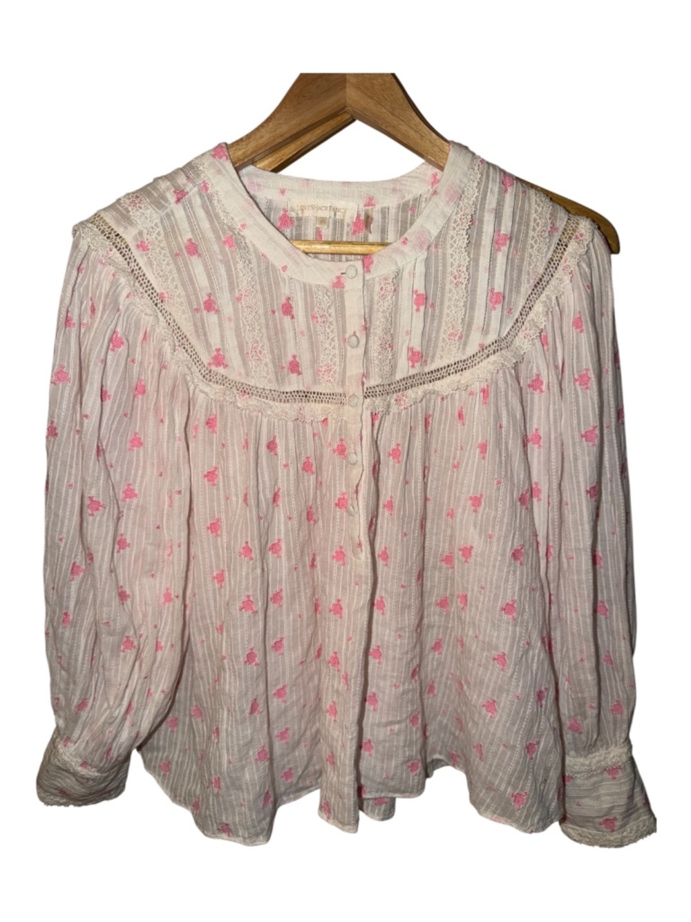 Loveshackfancy Cotton Top Embroidered